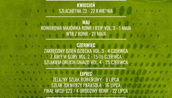 Kalendarz wydarzeń 2023